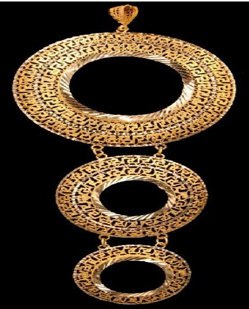 21K Gold Frame Pendant